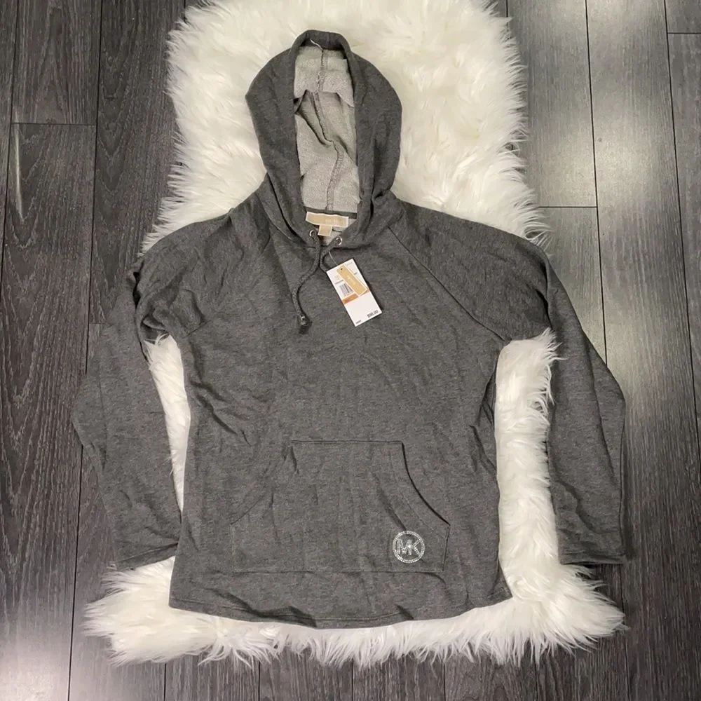 Women’s Michael Kors Grey Hoodie Petite Small NWT